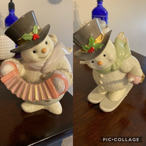 Pair of Lenox snowman - Picture 1 of 12